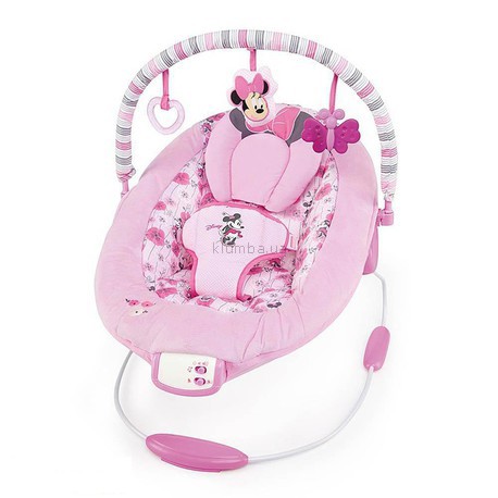 Детское кресло-качеля Bright Starts Minnie Mouse Precious Petals Bouncer (60140) (Мышка Минни)