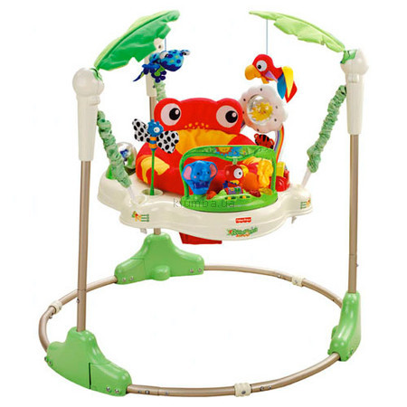 Детское кресло-качеля Fisher Price Кресло-прыгунки Джунгли (7198)