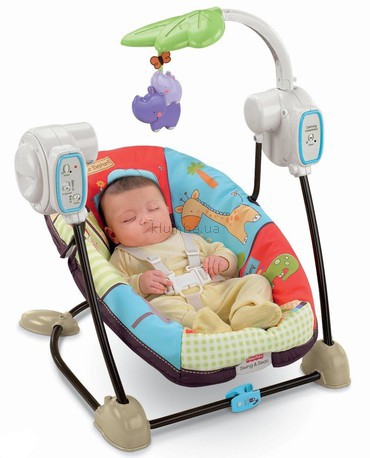 Детское кресло-качеля Fisher Price Зоопарк (8377)