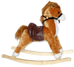 Детская машинка Jolly Ride Качалка Пони (коричневая)