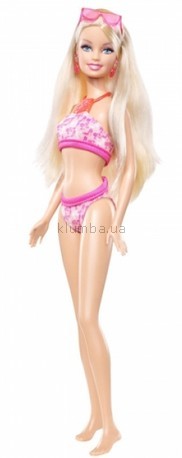 Детская игрушка Barbie Пляжная в розовом купальнике