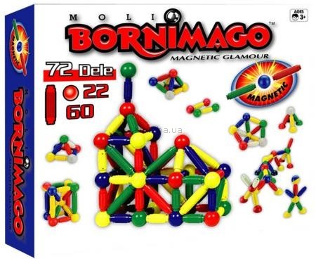 Детская игрушка Bornimago Магнитный конструктор (72 детали)