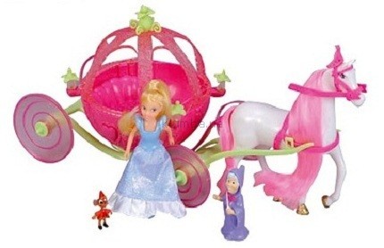 Детская игрушка Disney Мини Золушка и карета с лошадью