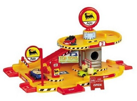 Детская игрушка Faro Гараж (2 уровня, 1 машинка)