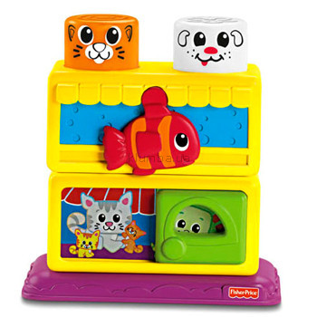 Детская игрушка Fisher Price Забавные кубики-блоки, Двойные кубики