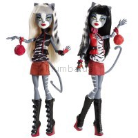 Детская игрушка Mattel Набор кукол Monster High Мурсефона и Мяулодия