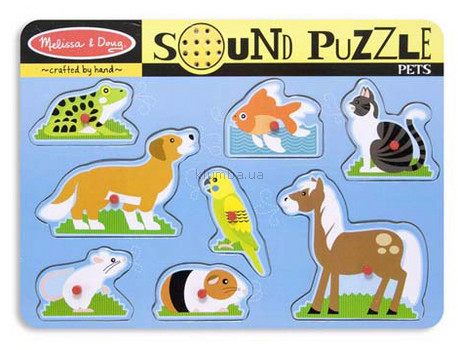 Детская игрушка Melissa&Doug Рамка-вкладыш Домашние животные
