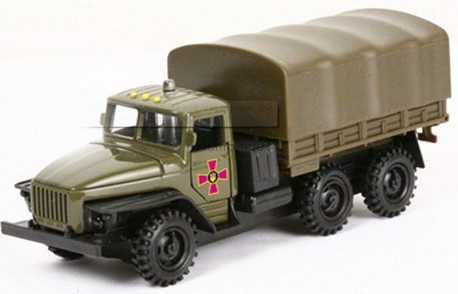 Детская игрушка Технопарк Автомодель Урал военный