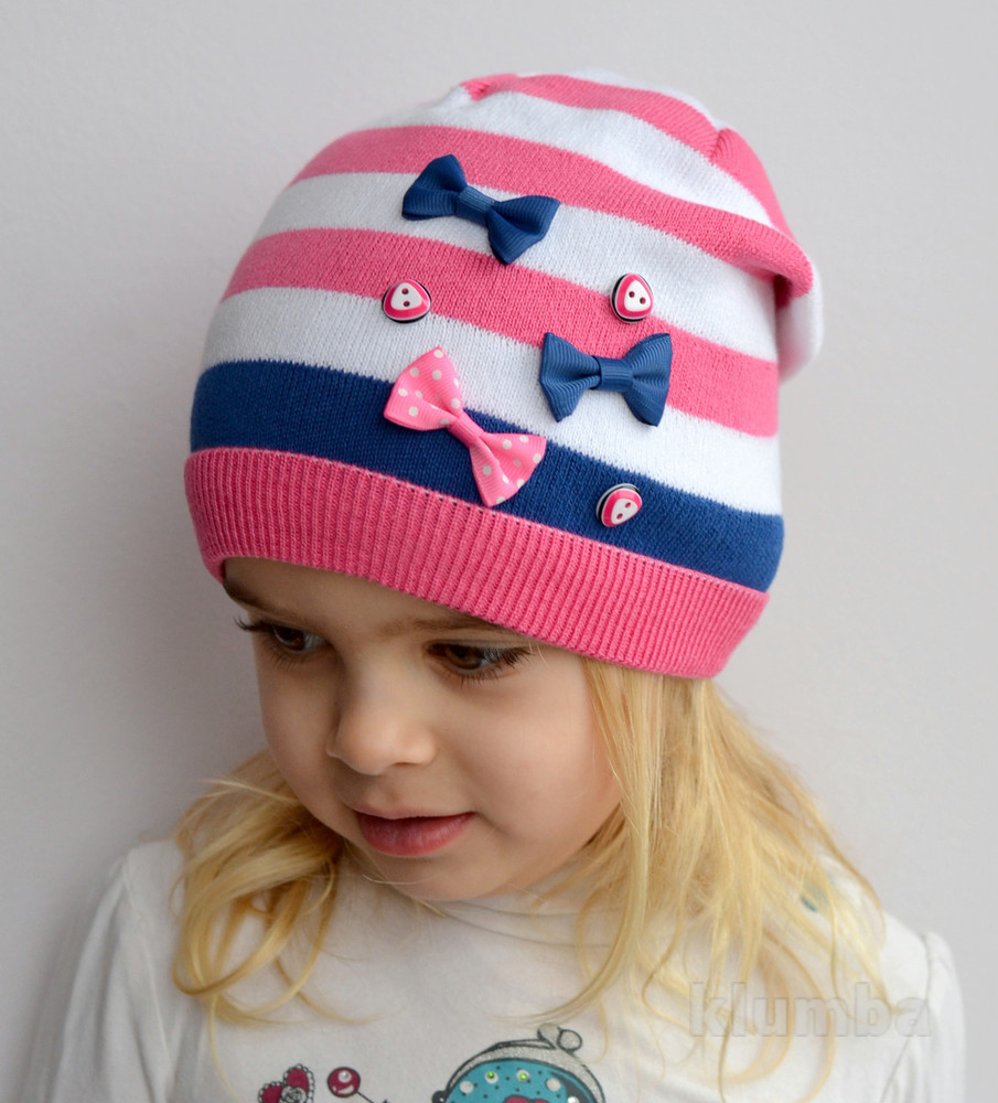 Детские модные шапки для девочек