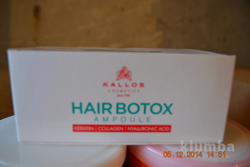 Маска для волос kallos cosmetics hair botox mask с ботоксом