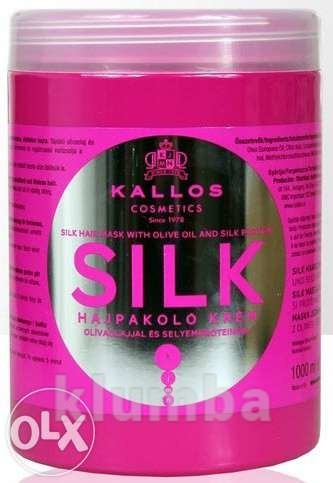 Маска для волос kallos silk hair mask 1000 мл