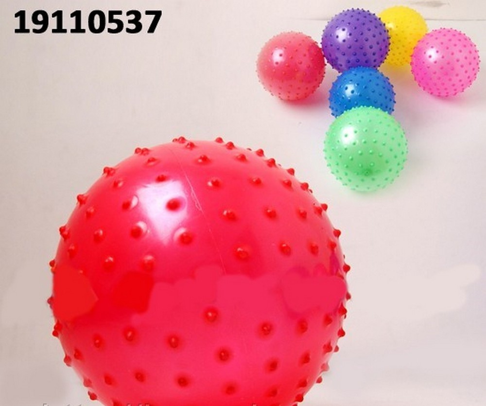 Надувной массажный мяч диаметр 10 см фото №1
