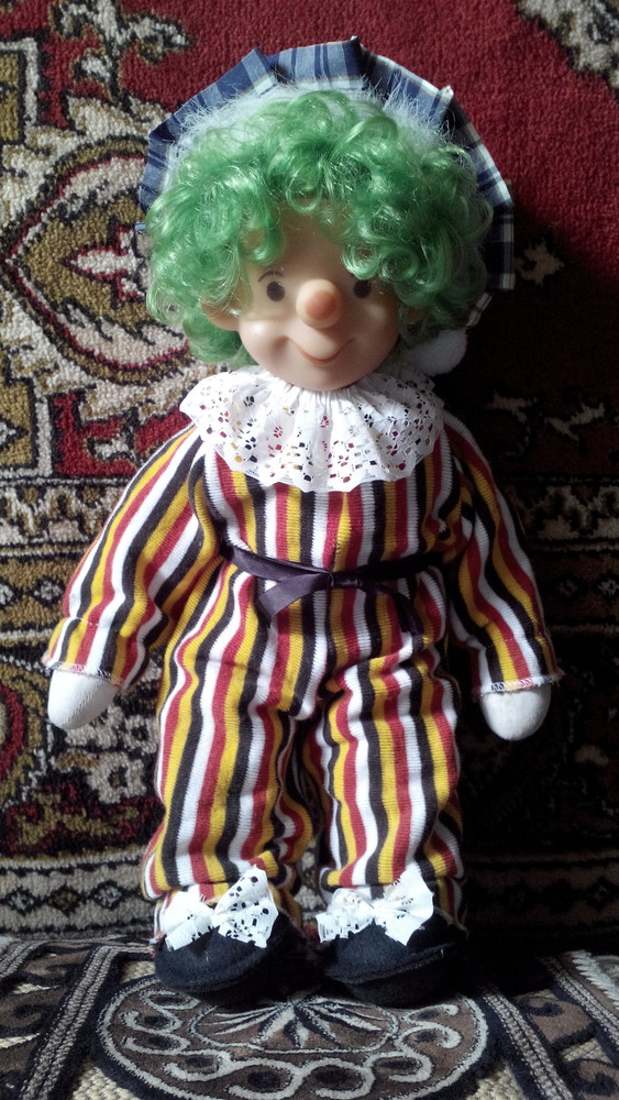 Кукла, забавный клоун, 46 см фото №1