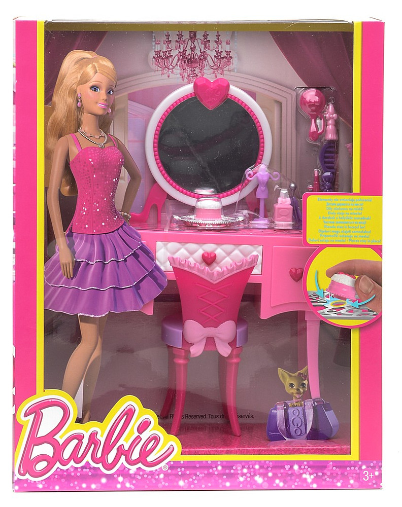 Barbie glam best sale vanity furniture set