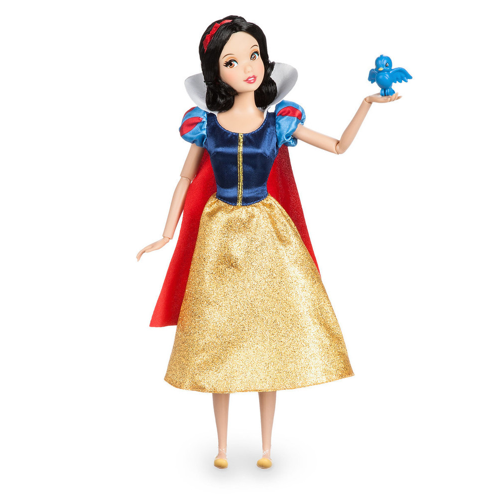 Disney store принцессы диснея белоснежка и птичка snow white classic doll with bluebird figure фото №1