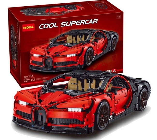 Конструктор decool 3388a техника bugatti chiron (аналог lego technic 42083) фото №1