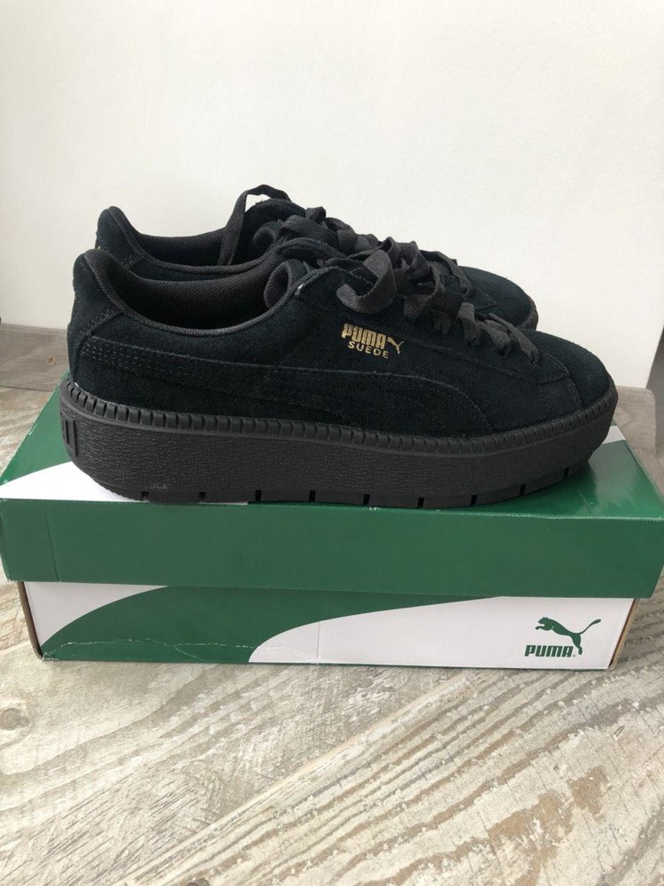 Puma platform trace black sale