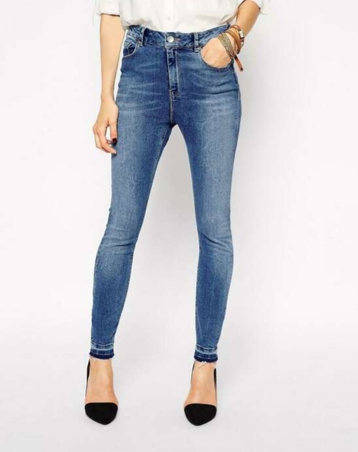 Длинные джинсы женские