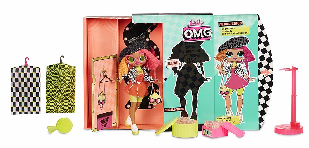 L.o.l. surprise o.m.g. Neonlicious fashion doll with 20 surprises. Mga