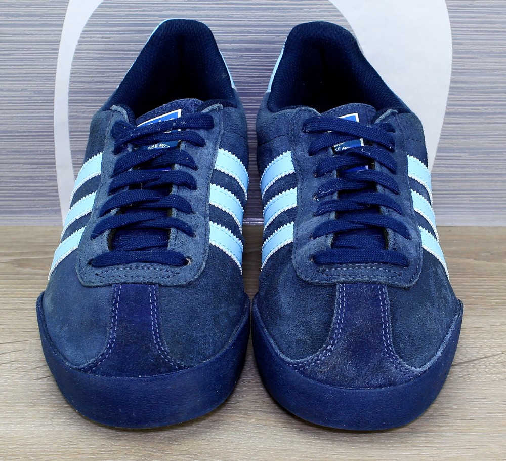 Adidas bamba blue best sale