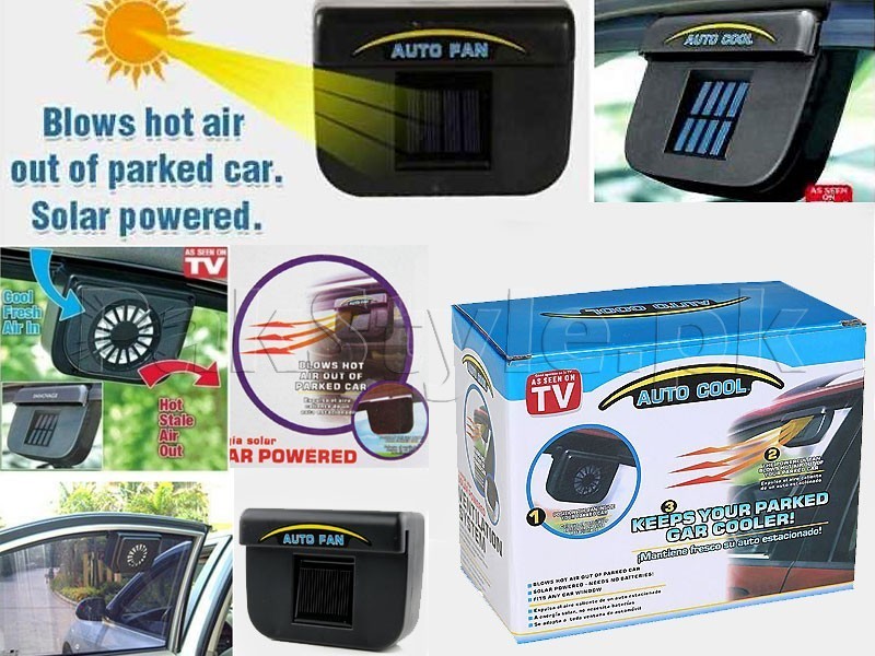 Автомобильный вентилятор на солнечной батарее auto cool solar ventilation system фото №1