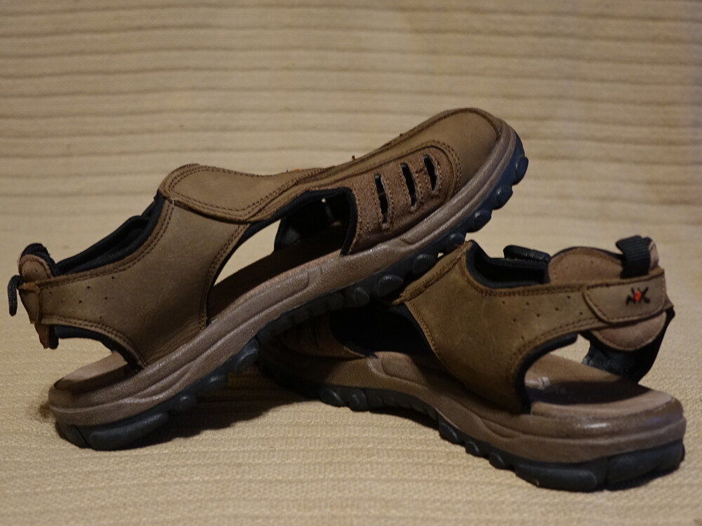 Комфортные комбинированные кожаные сандалии nox германия 42 р. фото №1
