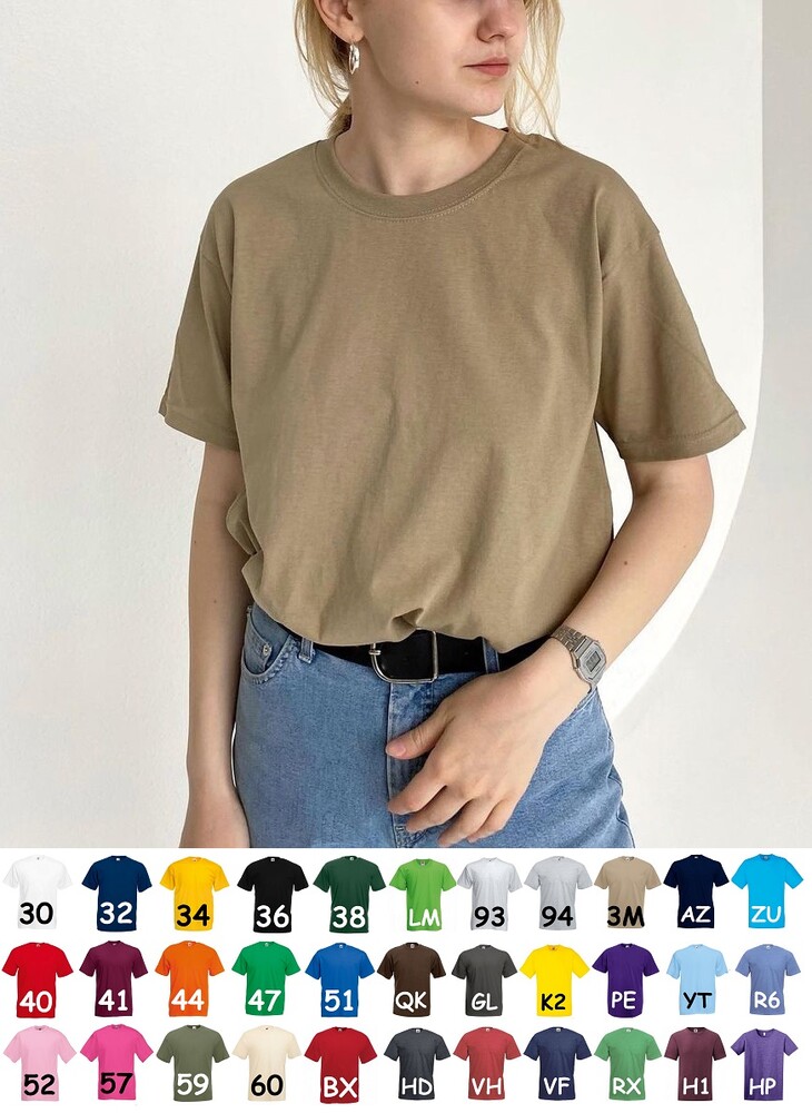 Базовые оверсайз футболки в топ цветах 100% хлопок oversize/unisex фото №1