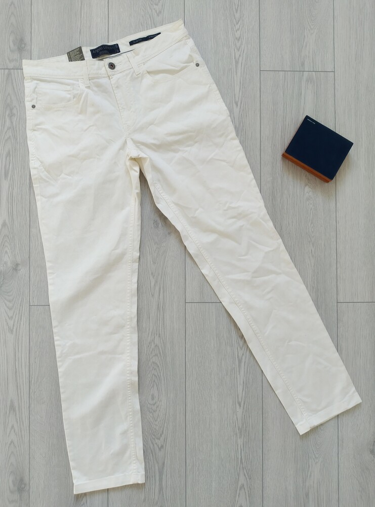 Чоловічі літні джинси slim фото №1
