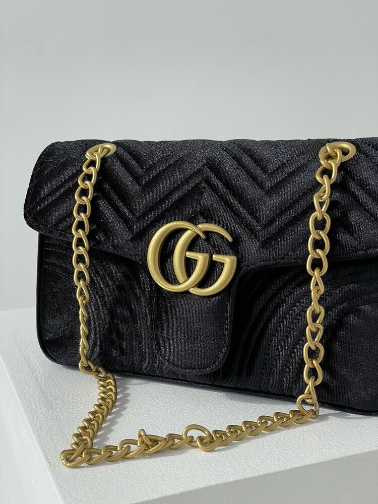 Gucci marmont sale large black