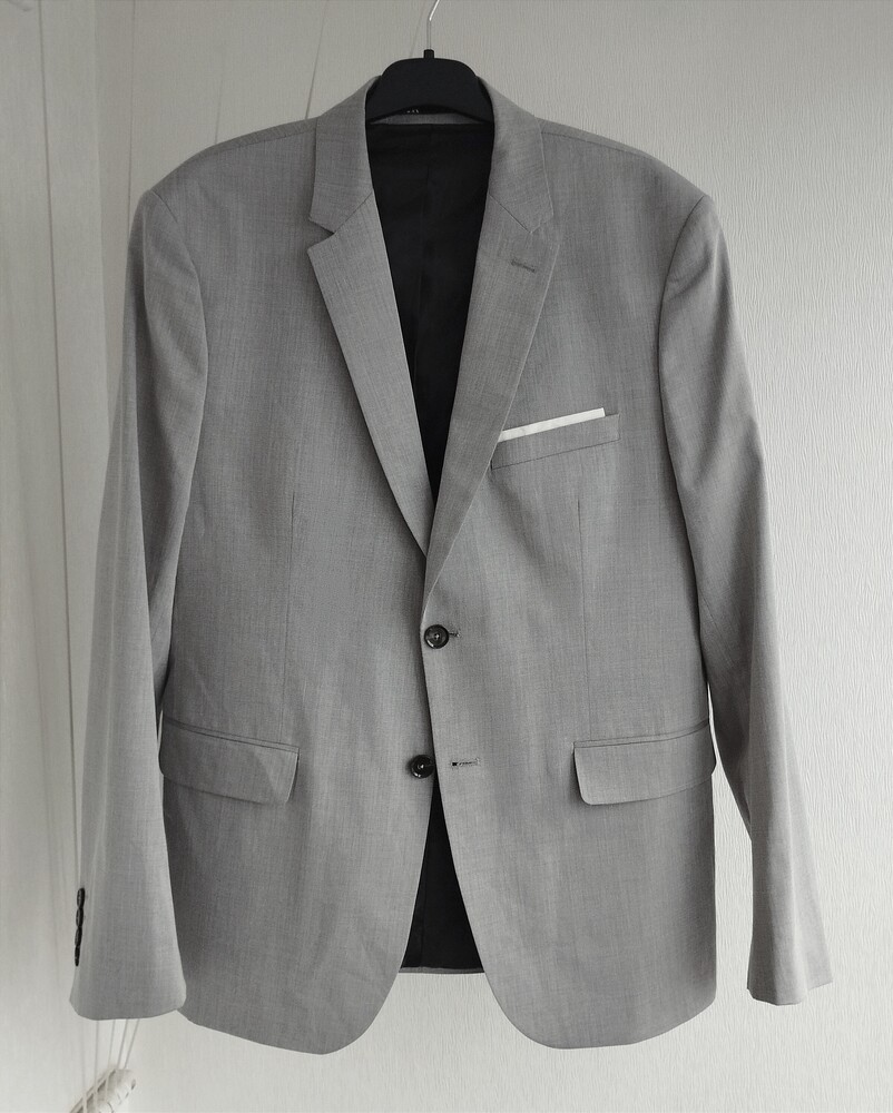 Котоновый мужской пиджак zara фото №1