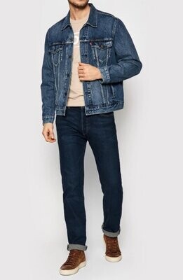 Джинсовая куртка оригинал levi's размер m фото №1
