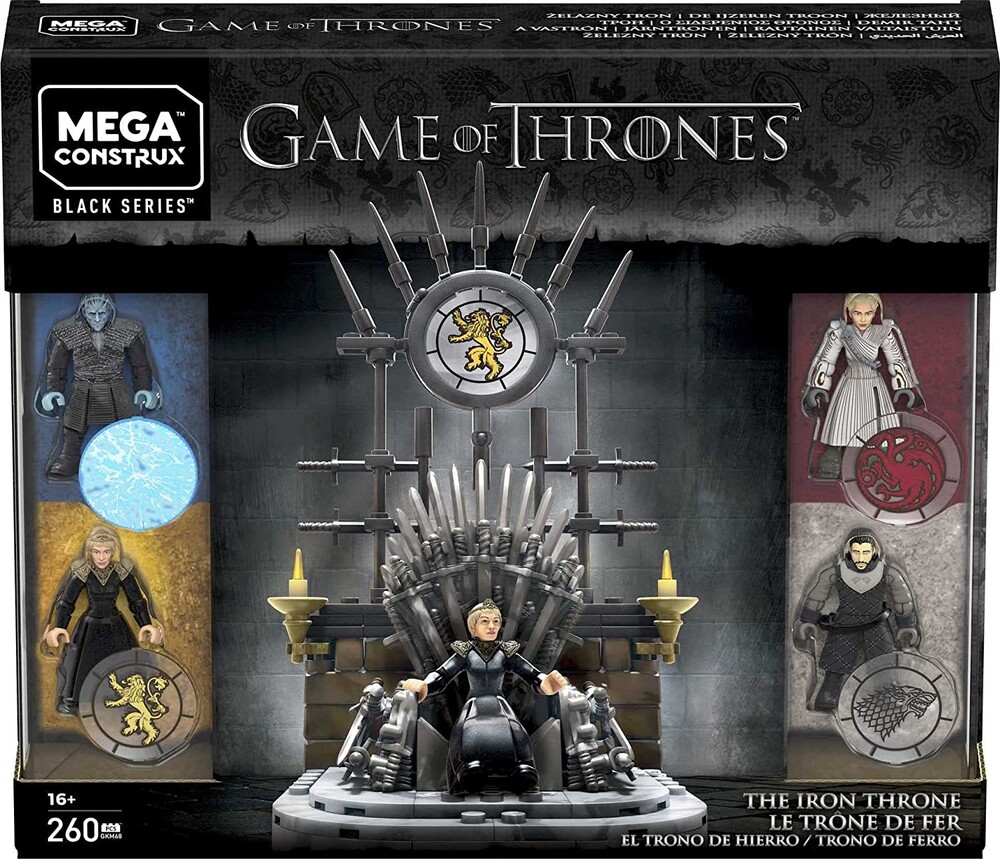 Mega construx конструктор игра престолов набор железный трон gkm68 game of thrones the iron throne фото №1