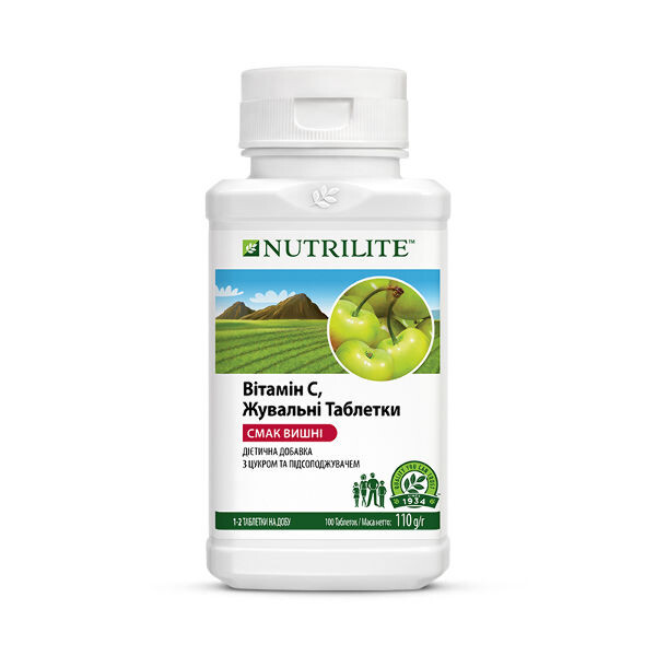 Nutrilite™ вітамін с жувальні таблетки (100 табл.) фото №1
