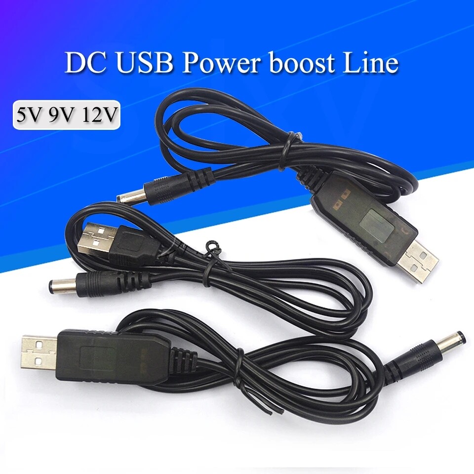 Підвищуючий перетворювач usb dc 9v 12в роутер від power bank фото №1