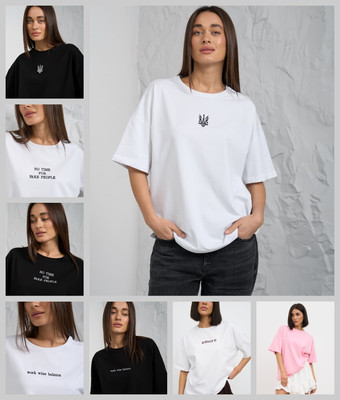 Футболка жіноча оверсайз з Вишивкою