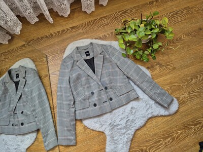 Актуальний жакет в клітинку, стан нового ❤️