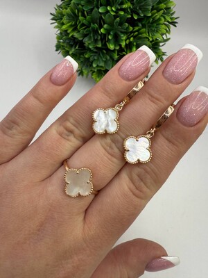 Шикарний срібний набір прикрас в позолоті