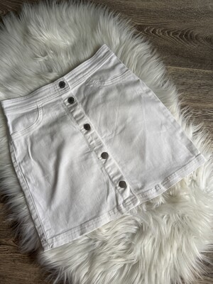 Білосніжна котонова спідниця, 10-11 років