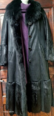 Дублянка, хутро тоскана-песець, M-L