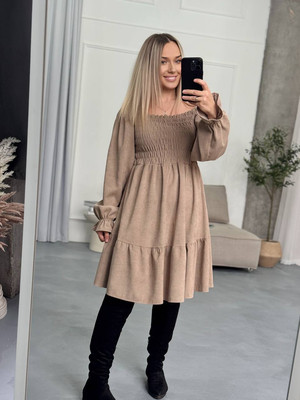 Платье на резинке вельвет 42-52 р-р